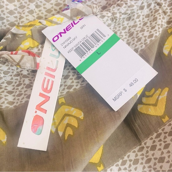 O’ Neill Keep Santa Cruz In Navajo Sky Print Maxi Skirt Size L - Picture 6 of 6